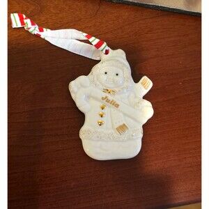 Lenox Personalized Ceramic Ornament "Julia" MERRILY YOURS New in Pkg